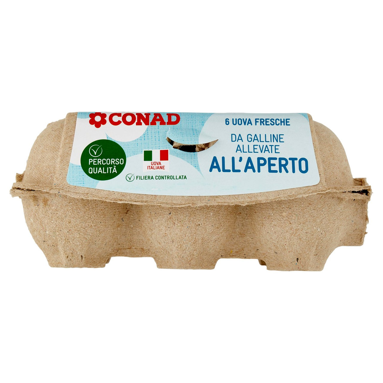 CONAD Percorso Qualità 6 Uova Fresche da Galline Allevate all'Aperto