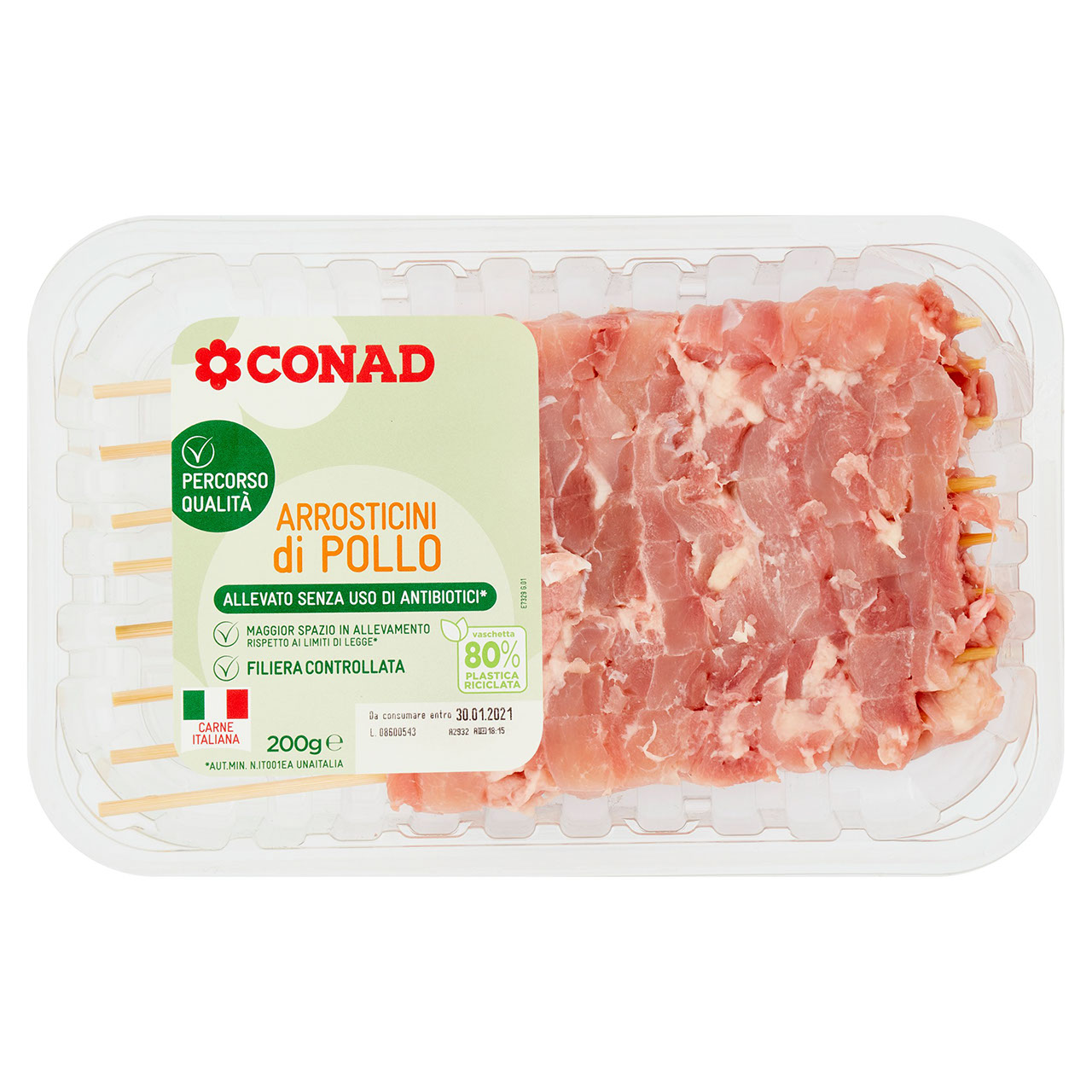 Arrosticini di Pollo 200 Conad in vendita online