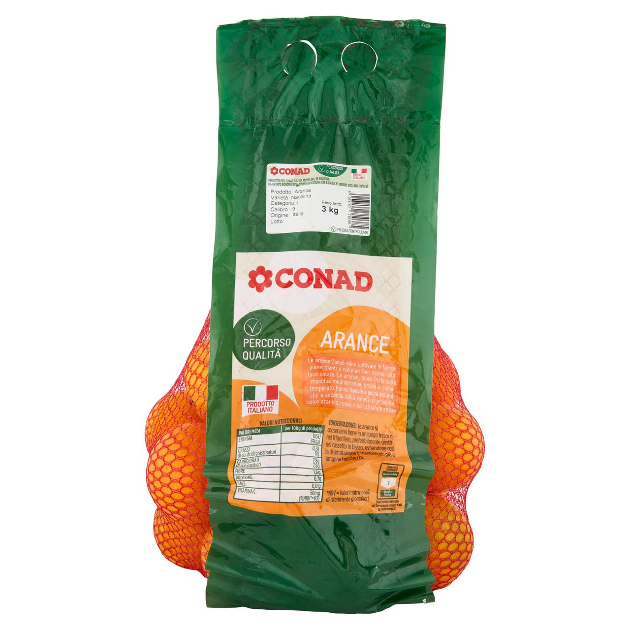 CONAD Percorso Qualità Arance Navelina Italia Cal. 9 3 kg