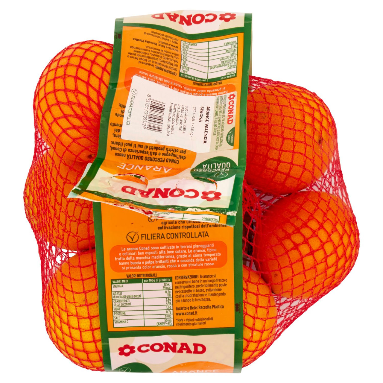 CONAD Percorso Qualità Arance Valencia Spagna cal. 7 1,5 kg