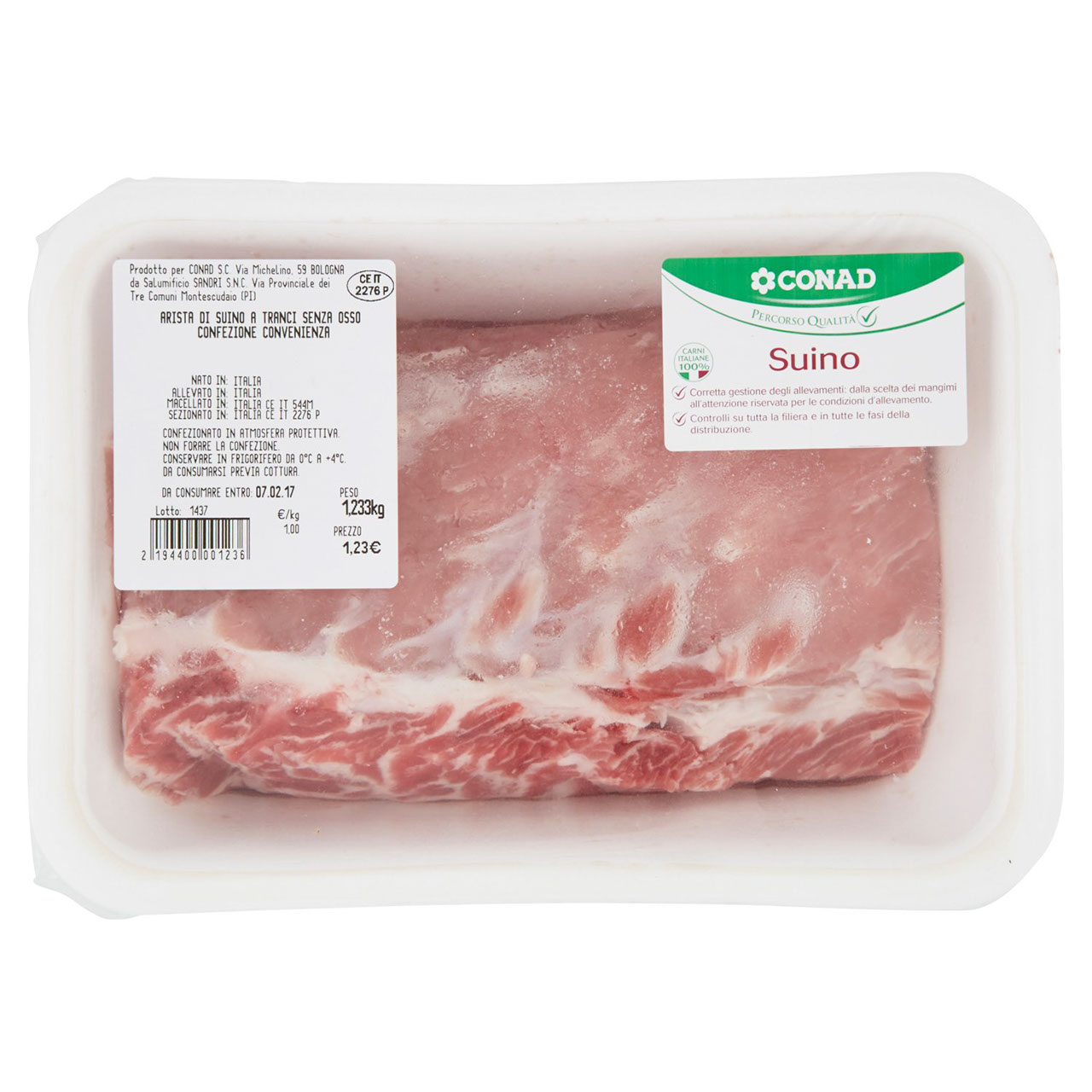 CONAD Percorso Qualità Arista di Suino a Tranci S/Osso From. Convenienza