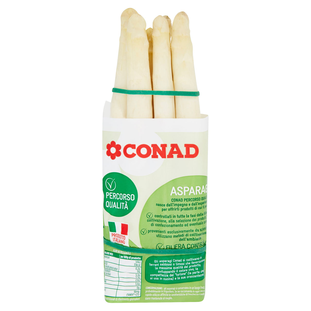 CONAD Percorso Qualità Asparago Bianco Italia cal. 16/22 500 g