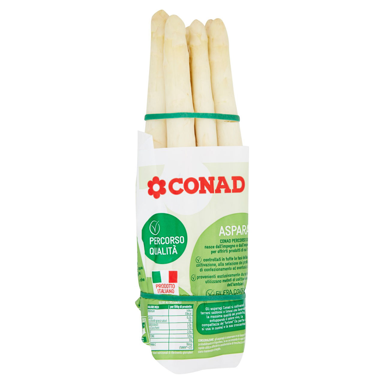 CONAD Percorso Qualità Asparago Bianco Italia cal. 16/22 500 g