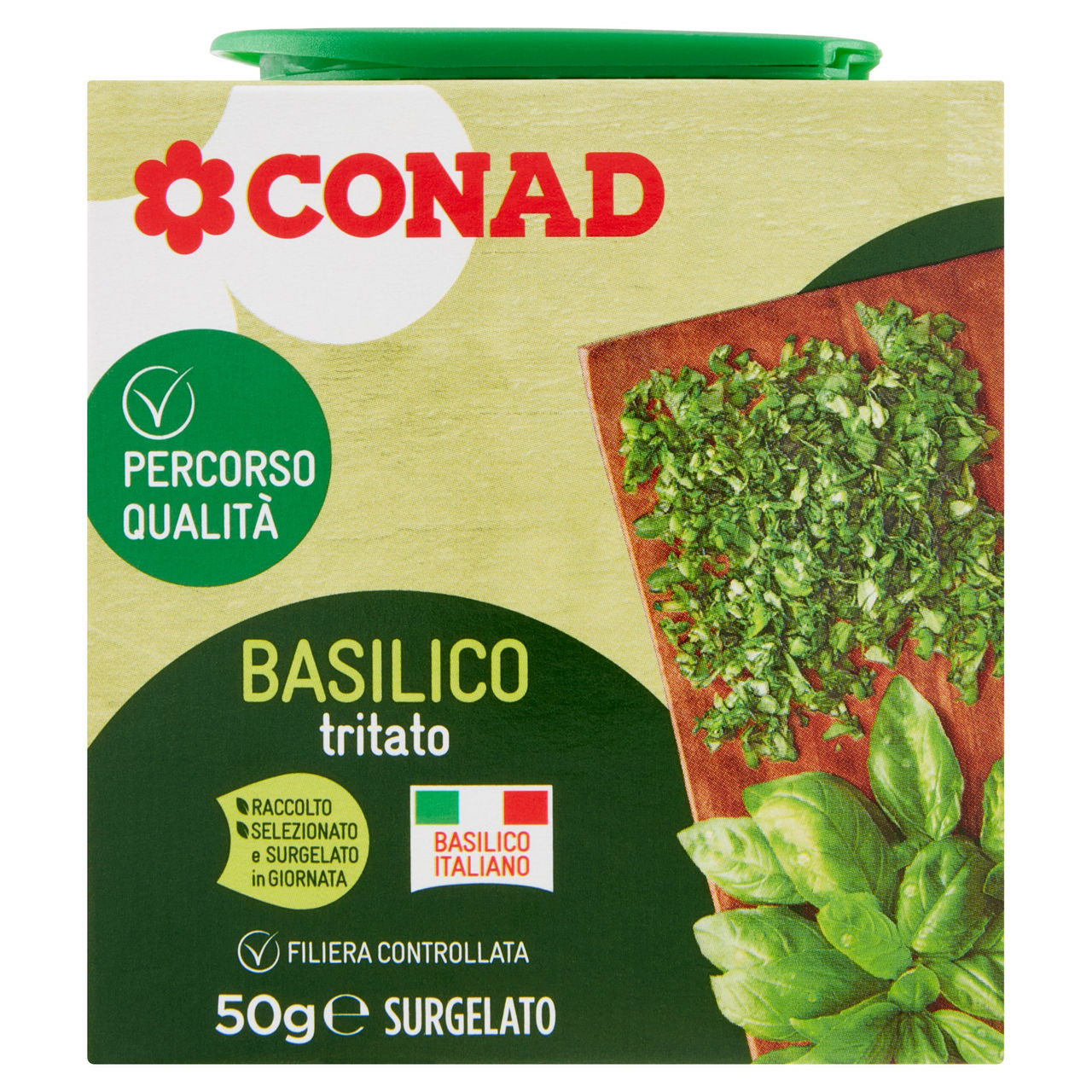 CONAD Percorso Qualità Basilico tritato Surgelato 50 g