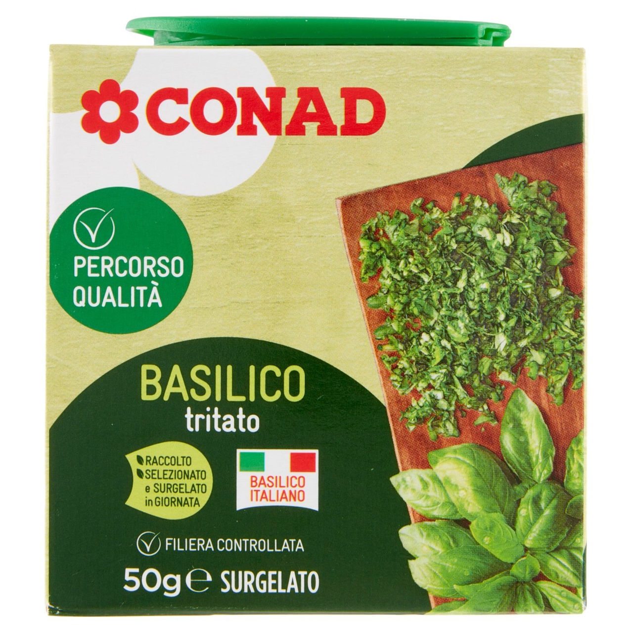 CONAD Percorso Qualità Basilico tritato Surgelato 50 g