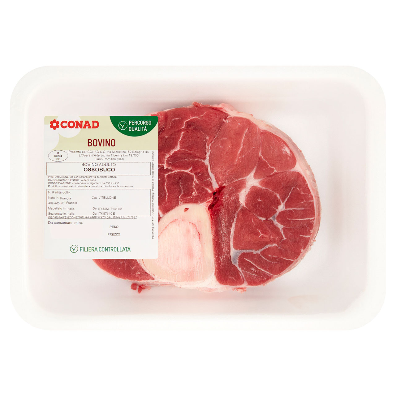 CONAD Percorso Qualità Bovino Adulto Ossobuco