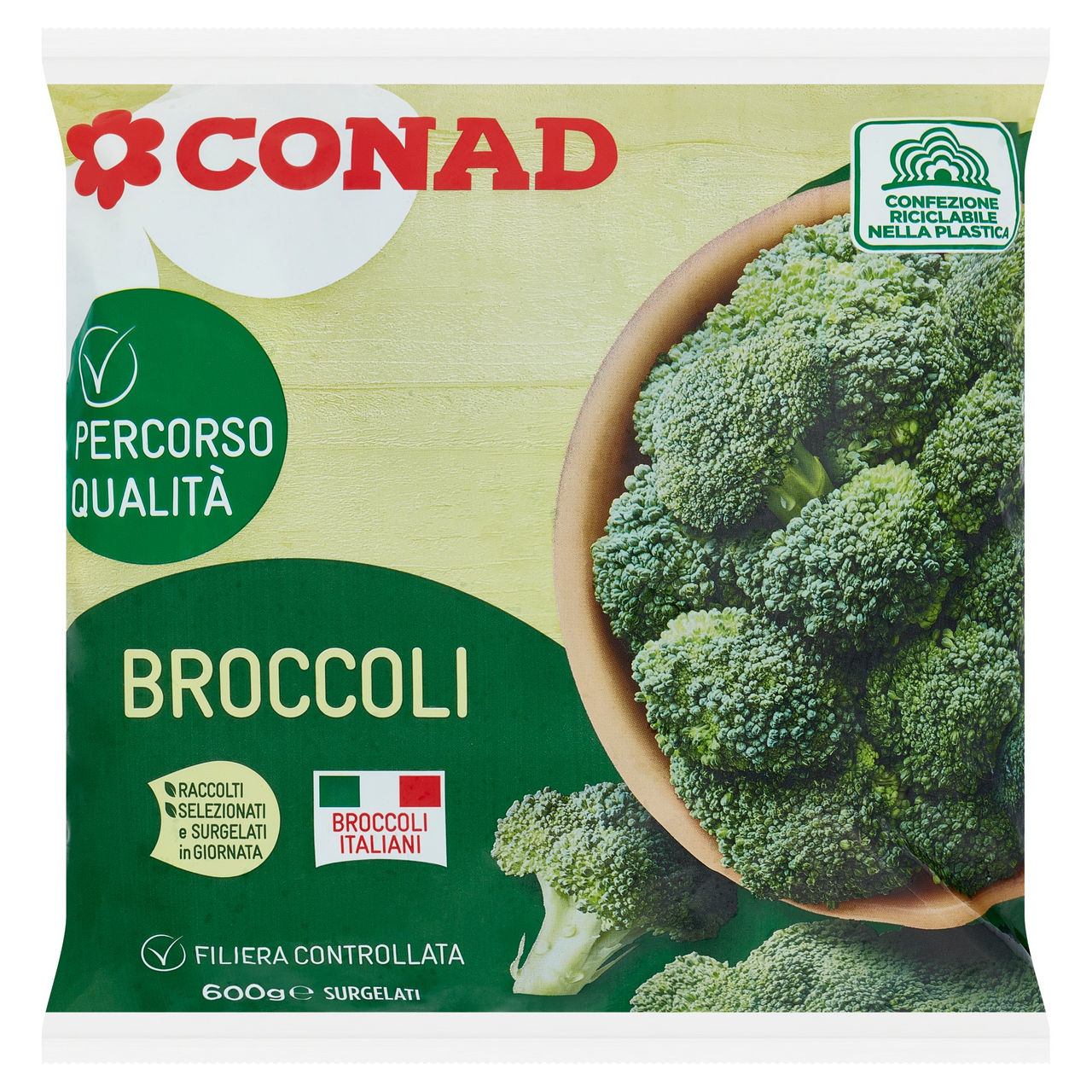 CONAD Percorso Qualità Broccoli Surgelati 600 g