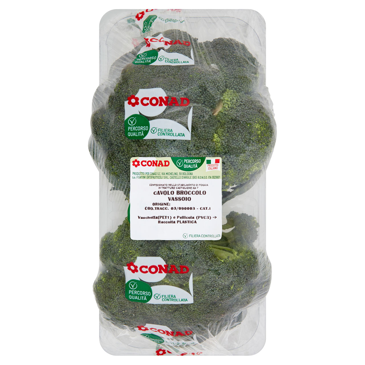 CONAD Percorso Qualità Cavolo Broccolo Vassoio Italia