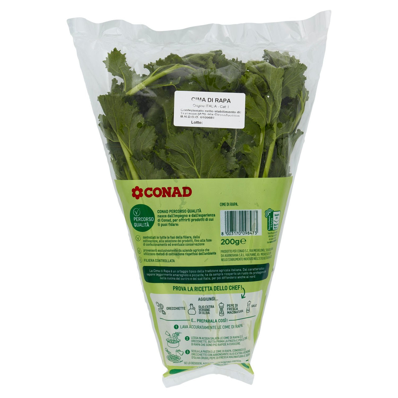 CONAD Percorso Qualità Cime di Rapa Italia 200 g