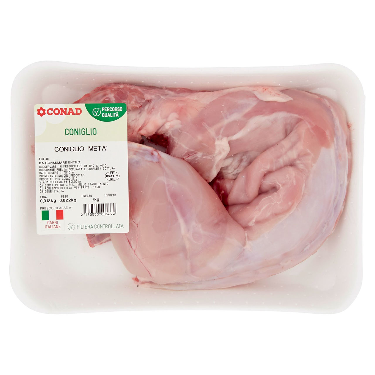 CONAD Percorso Qualità Coniglio Metà