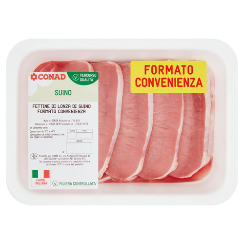 CONAD Percorso Qualità Fettine di Lonza di Suino Formato Convenienza