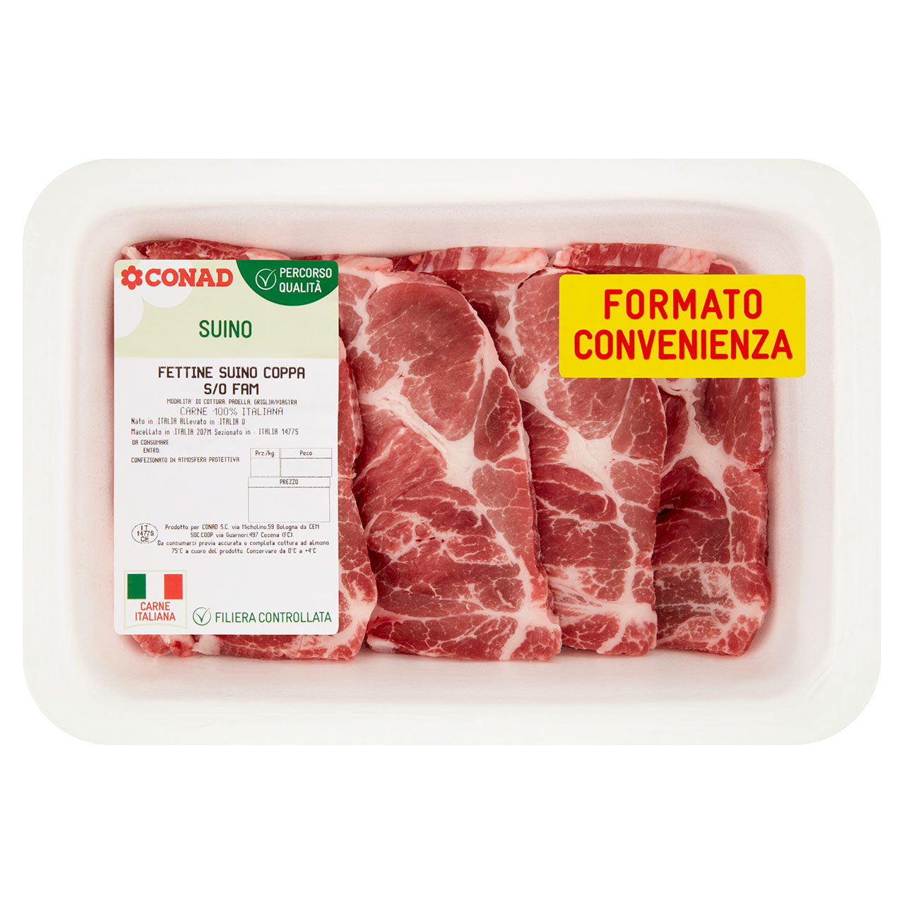 CONAD Percorso Qualità Fettine Suino Coppa s/o Formato convenienza