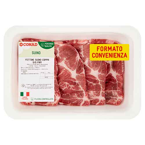 CONAD Percorso Qualità Fettine Suino Coppa s/o Formato convenienza