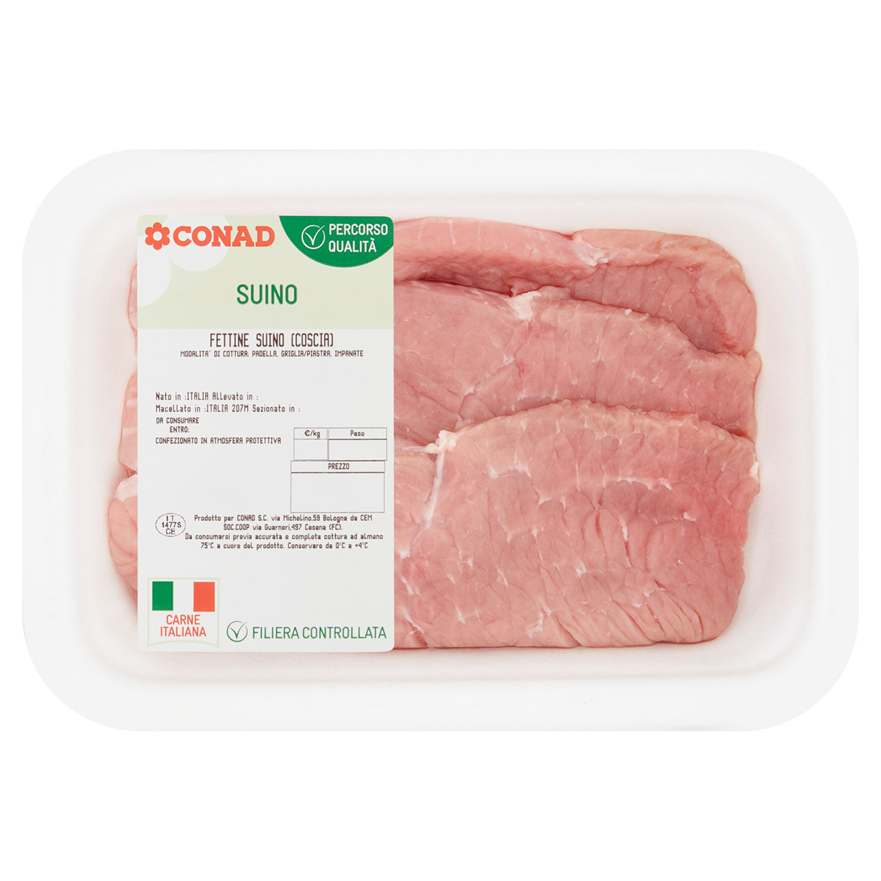 CONAD Percorso Qualità Fettine Suino (Coscia)