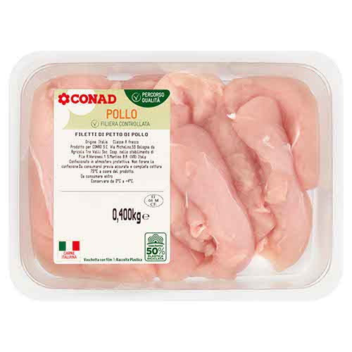 Nutrizione del petto di pollo disossato