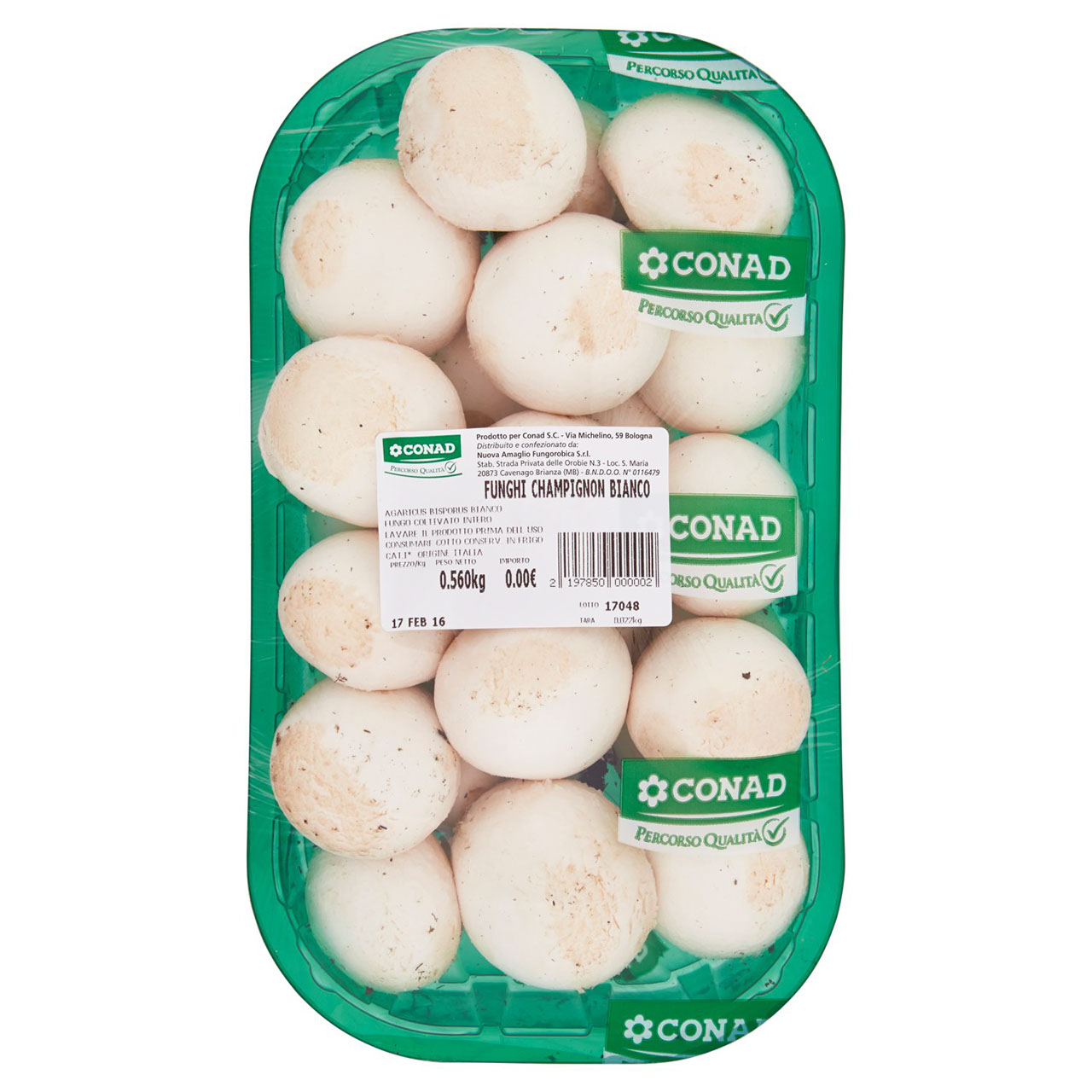 CONAD PERCORSO QUALITÀ Funghi Champignon Bianco Italia