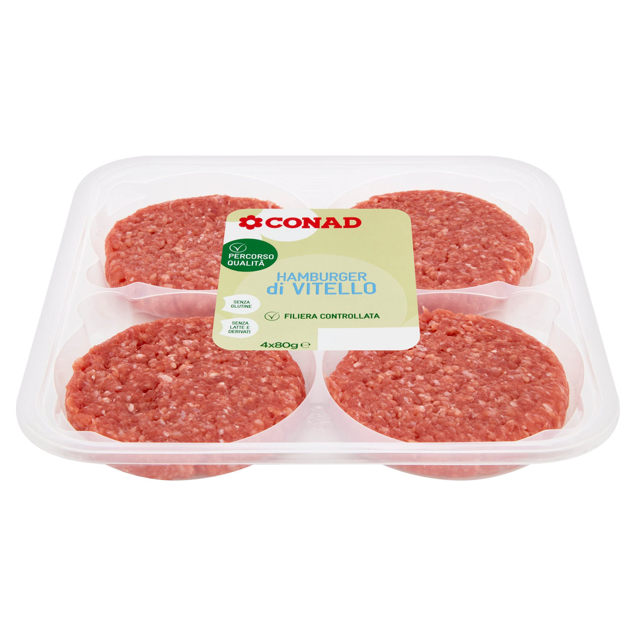 CONAD Percorso Qualità Hamburger di Vitello 4 x 80 g