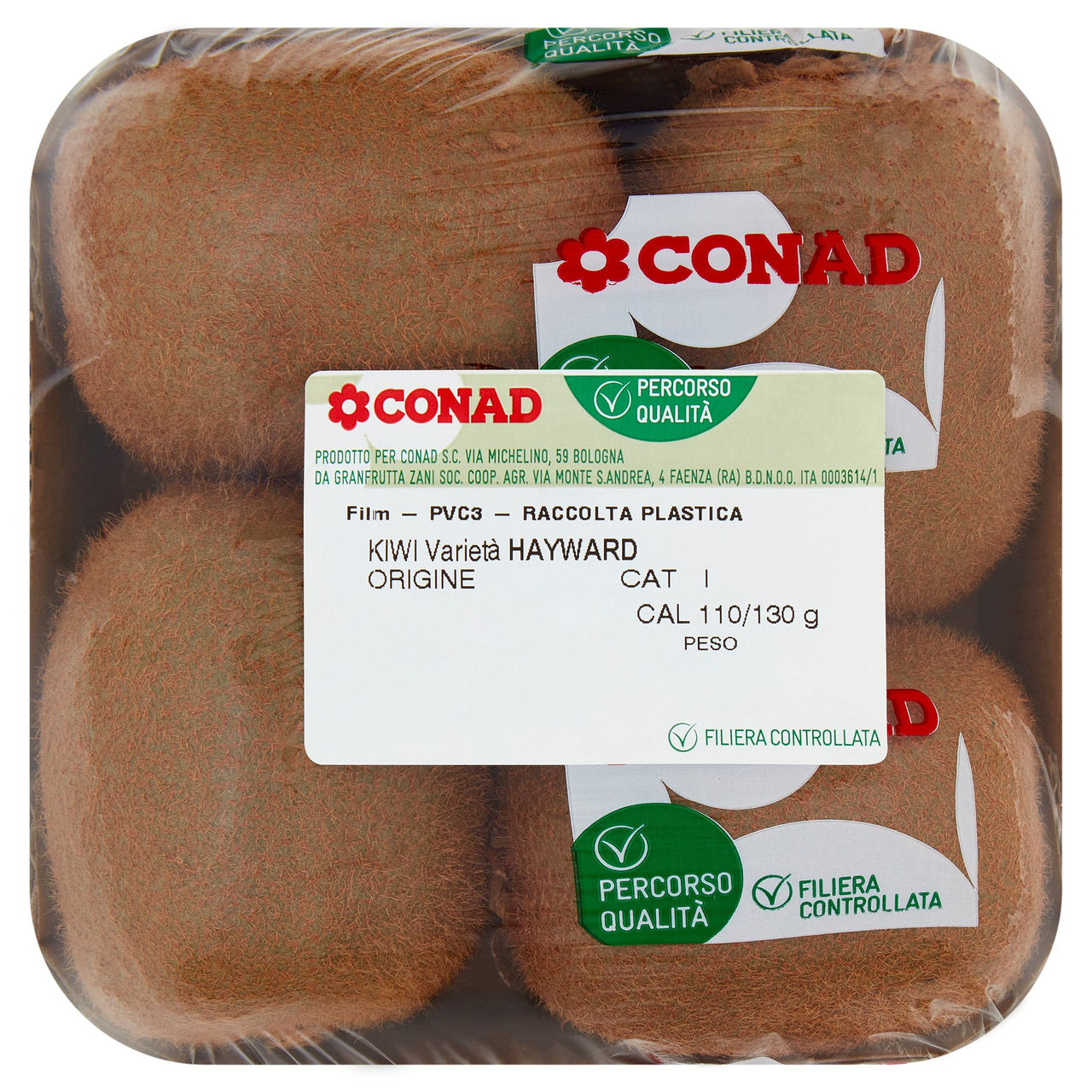 CONAD Percorso Qualità Kiwi Hayward Cile Cal 110/130g 450 g