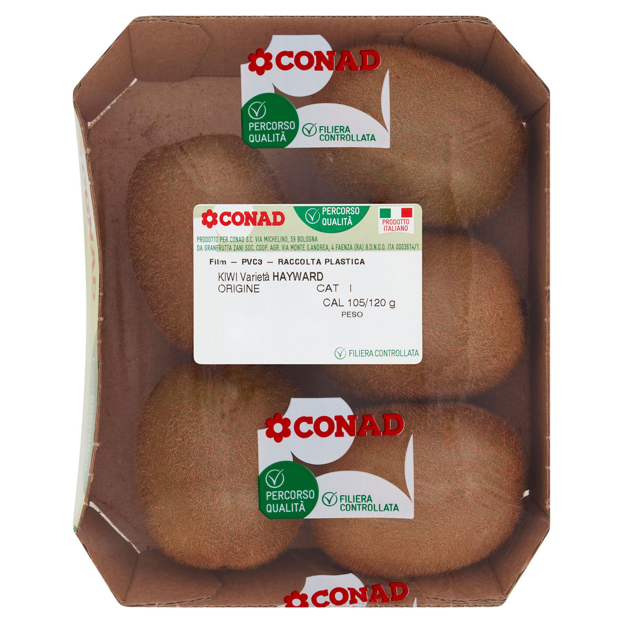 CONAD Percorso Qualità Kiwi Hayward Italia Cal 105/120g 500 g