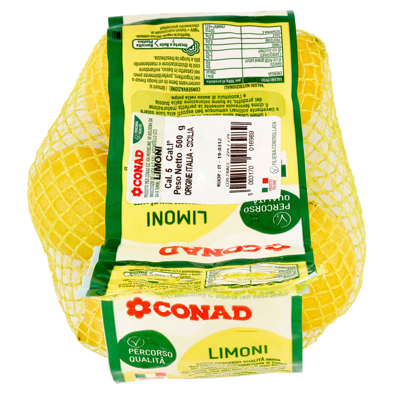 CONAD Percorso Qualità Limoni Italia Cal. 5 500 g