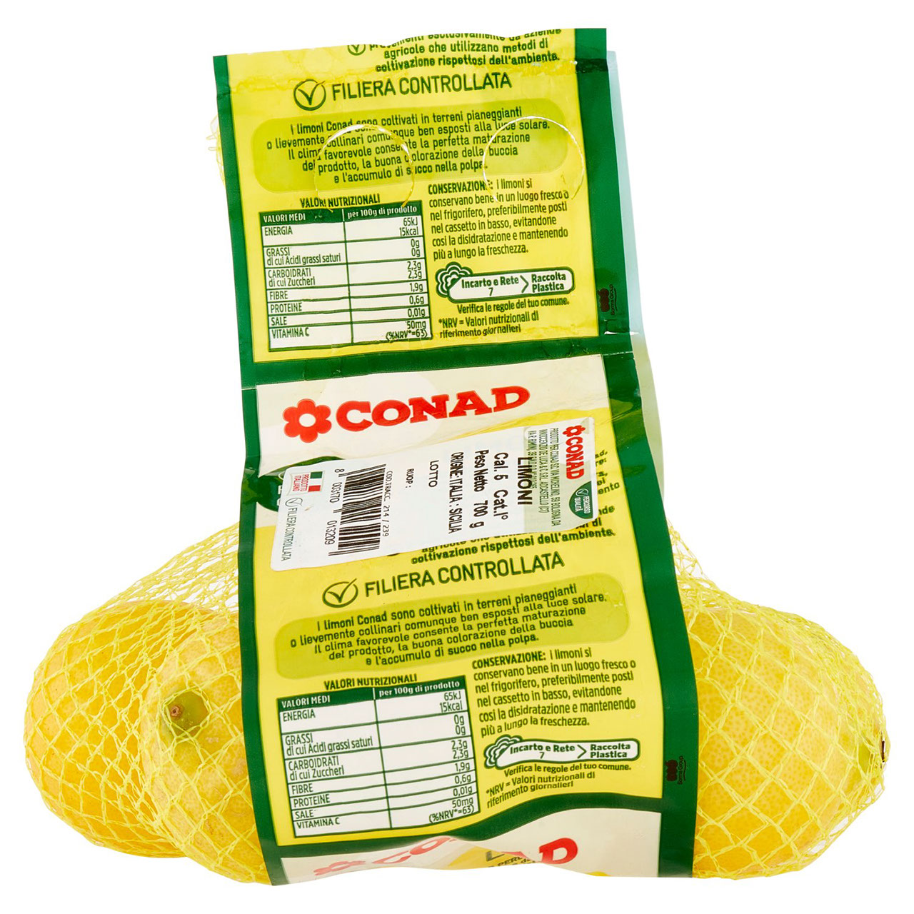 CONAD Percorso Qualità Limoni Italia Cal. 5 700 g