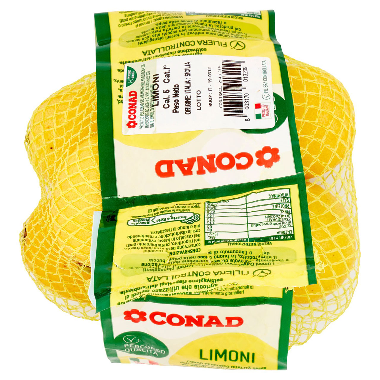 CONAD Percorso Qualità Limoni Italia Cal. 5 700 g