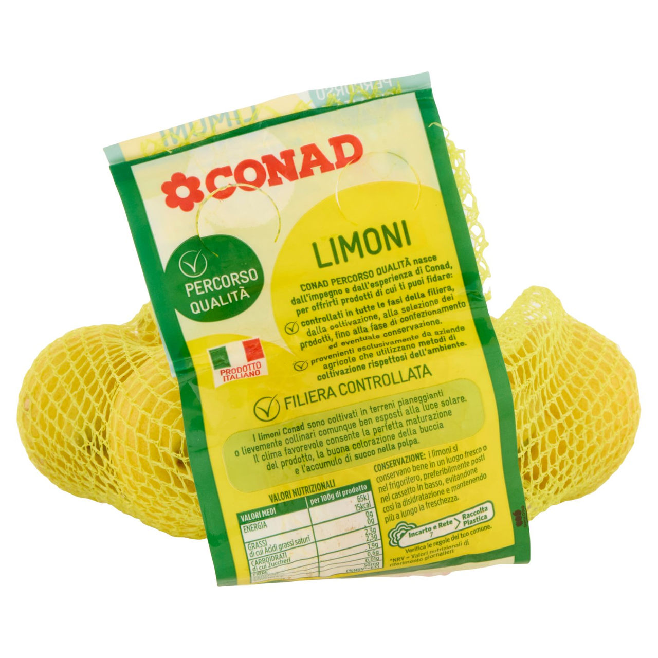 CONAD Percorso Qualità Limoni Italia Sicilia Cal. 5 1 kg