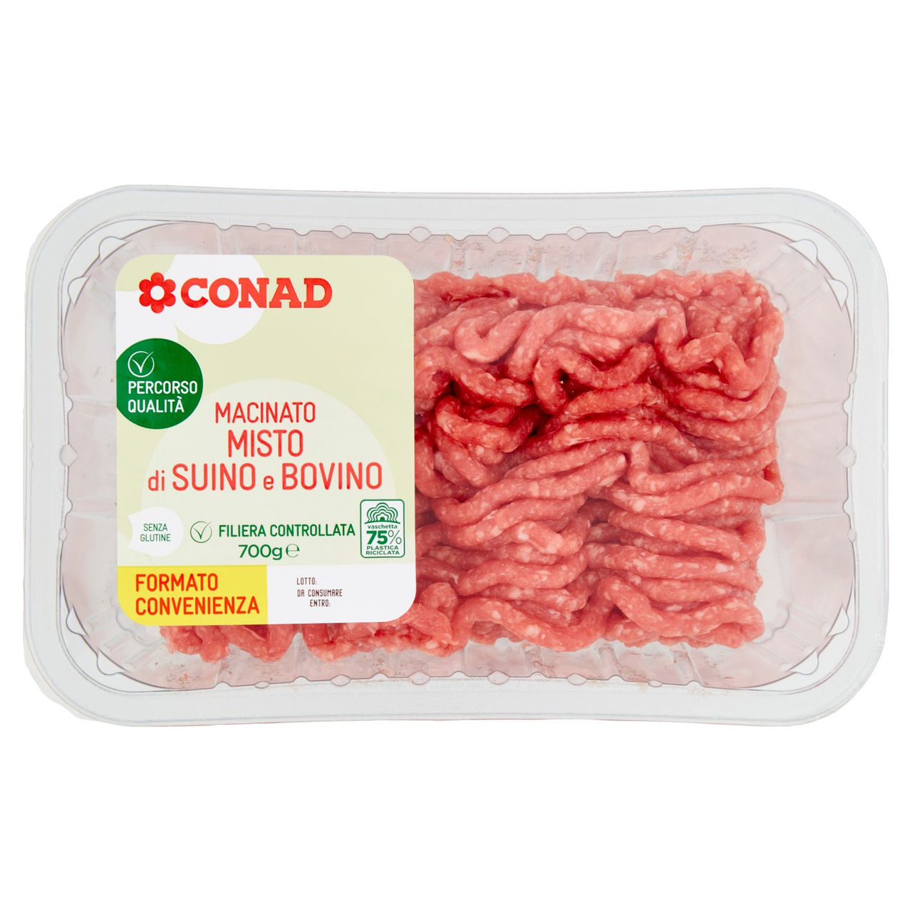 CONAD Percorso Qualità Macinato Misto di Suino e Bovino 700 g