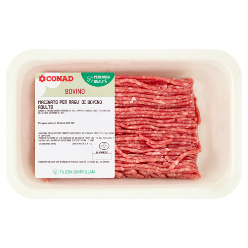 CONAD Percorso Qualità Macinato per Ragù di Bovino Adulto