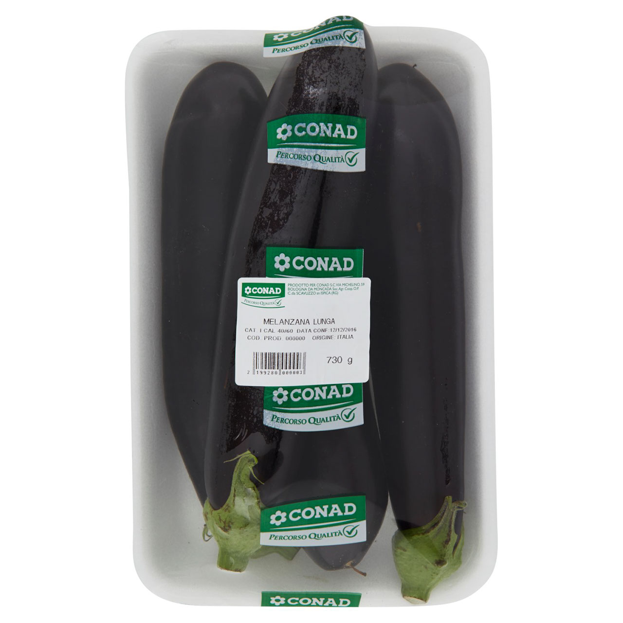 CONAD Percorso Qualità Melanzana Lunga Italia cal. 40/60