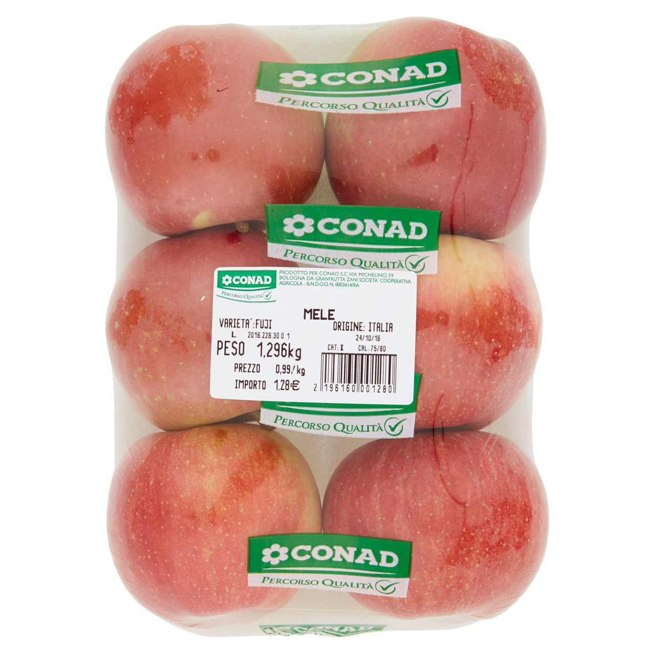 CONAD Percorso Qualità Mele Fuji Italia cal. 75/80