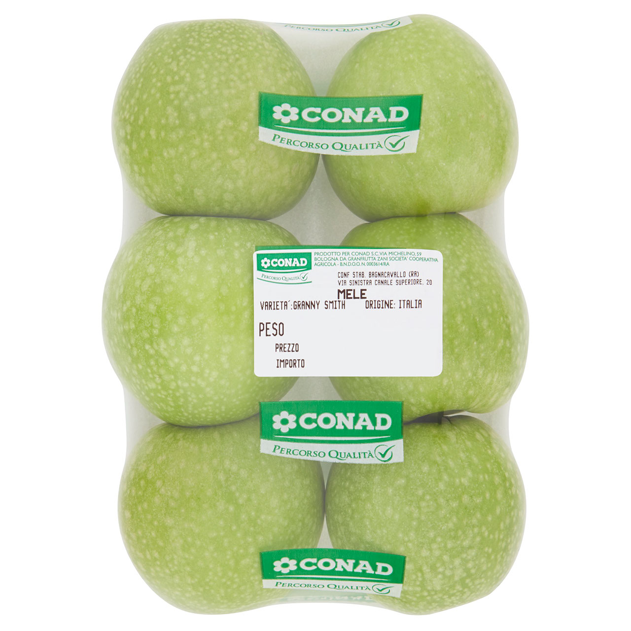 CONAD Percorso Qualità Mele Granny Smith Italia cal. 75/80