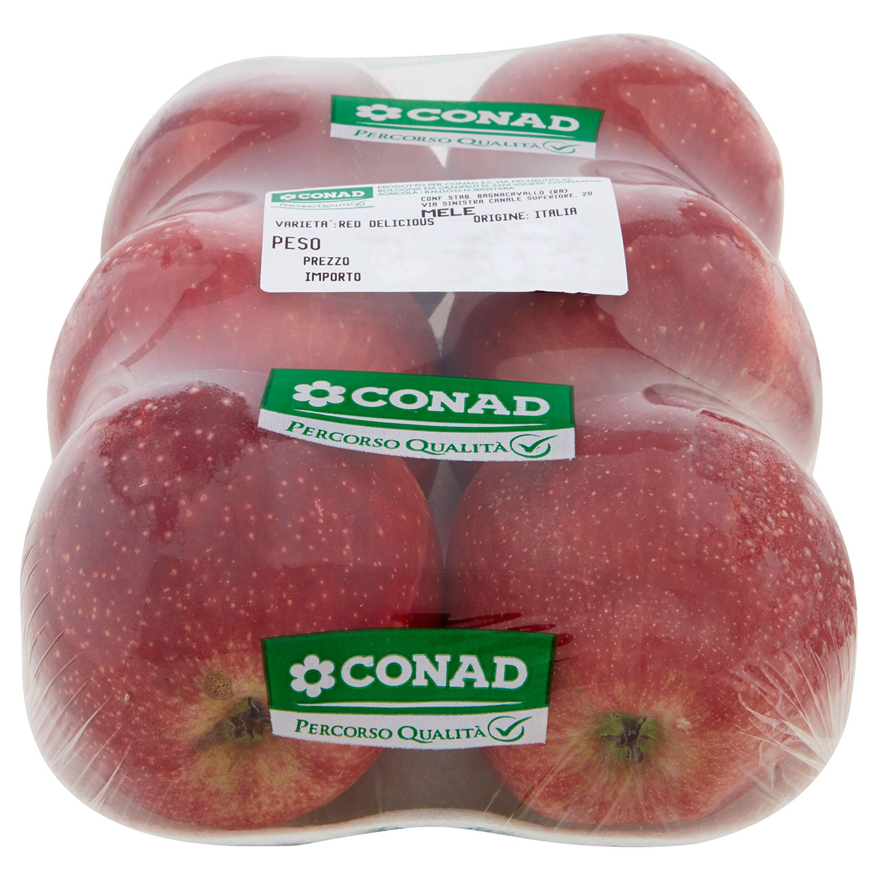 CONAD Percorso Qualità Mele Red Delicious Italia cal. 75/80