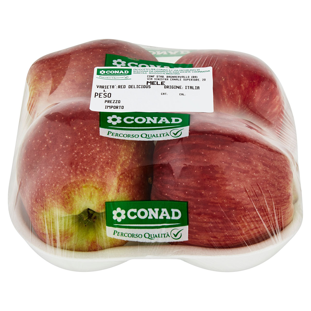 CONAD Percorso Qualità Mele Red Delicious Italia cal. 80/85