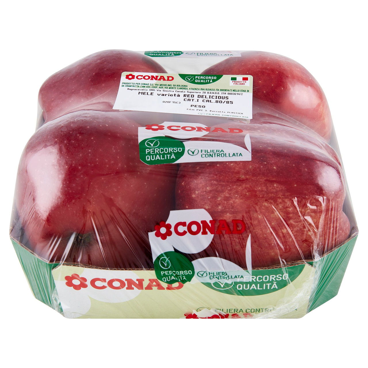 CONAD Percorso Qualità Mele Red Delicious Italia Cal. 80/85 900 g