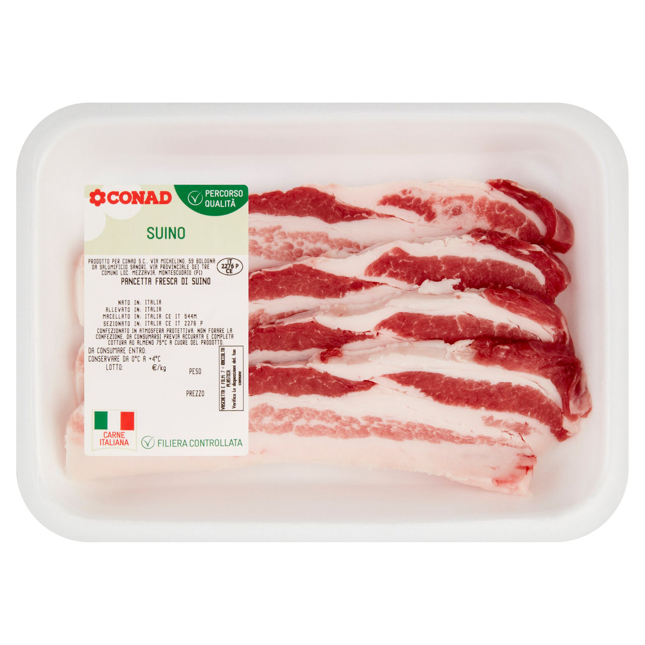 CONAD Percorso Qualità Pancetta Fresca di Suino