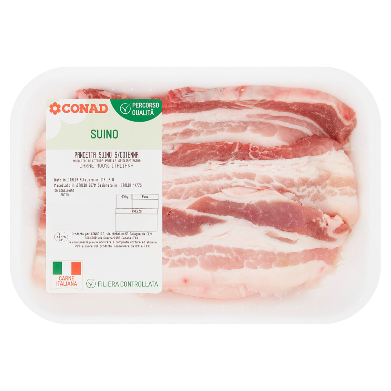 CONAD Percorso Qualità Pancetta Suino s/Cotenna