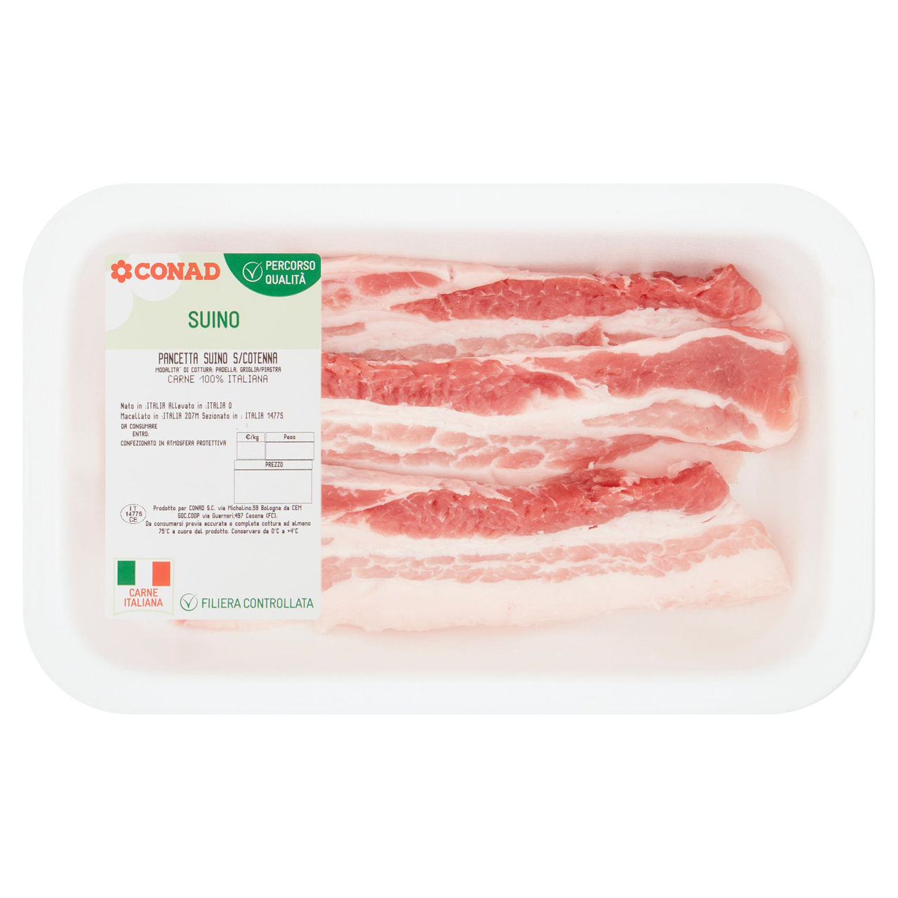 CONAD Percorso Qualità Pancetta Suino s/Cotenna