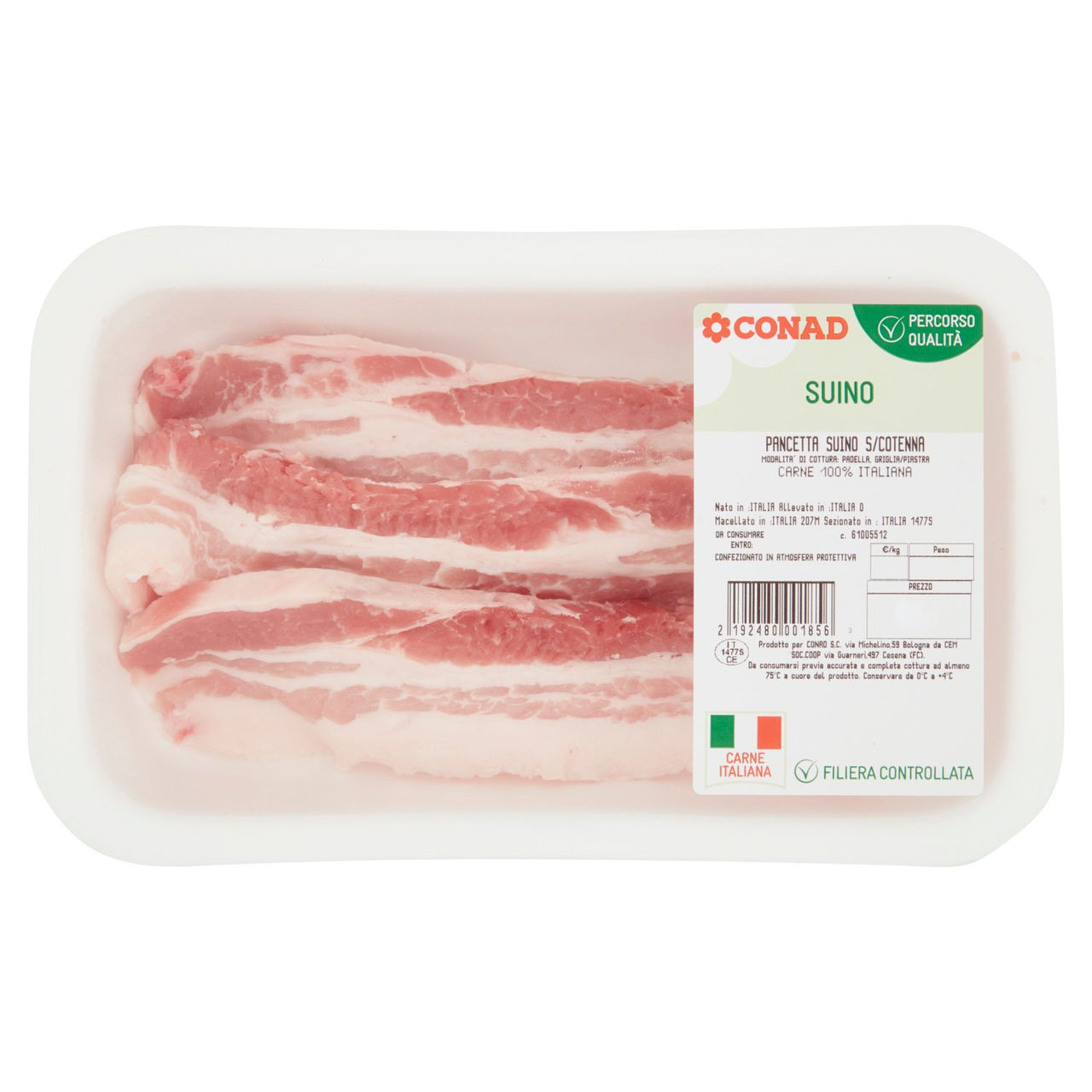 CONAD Percorso Qualità Pancetta Suino s/Cotenna