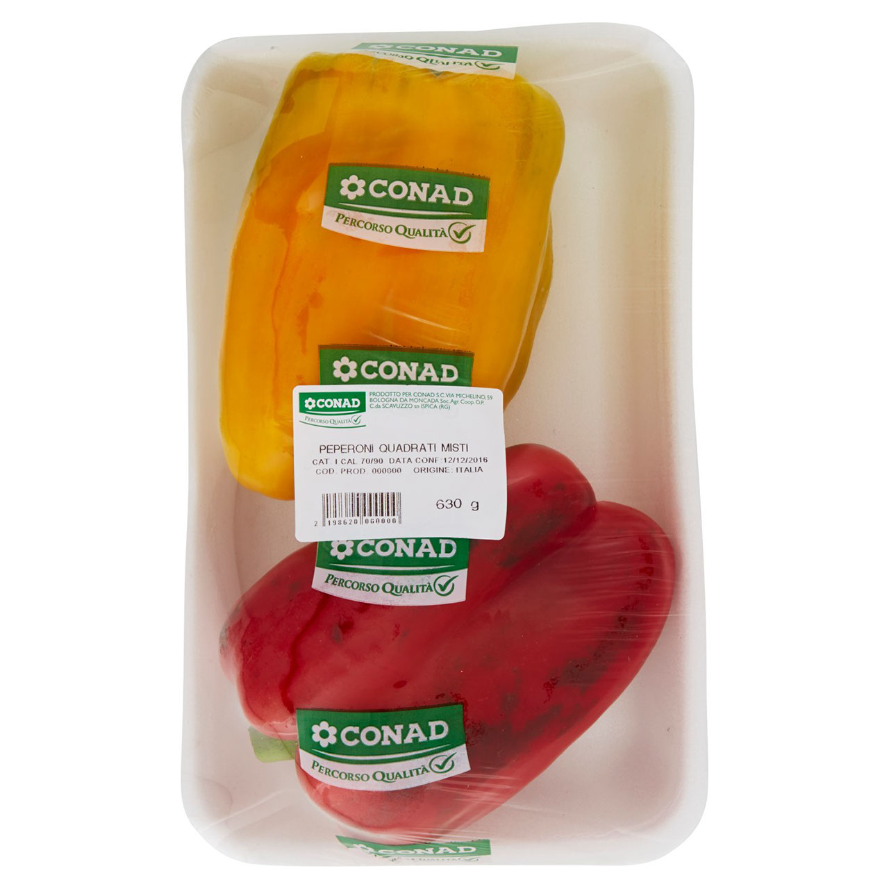 CONAD Percorso Qualità Peperoni Quadrati Misti Italia cal. 70/90