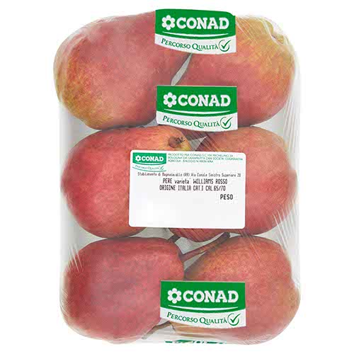 CONAD Percorso Qualità Pere Williams Rosso Italia cal. 65/70