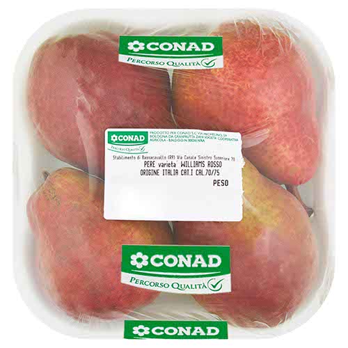 CONAD Percorso Qualità Pere Williams Rosso Italia cal. 70/75