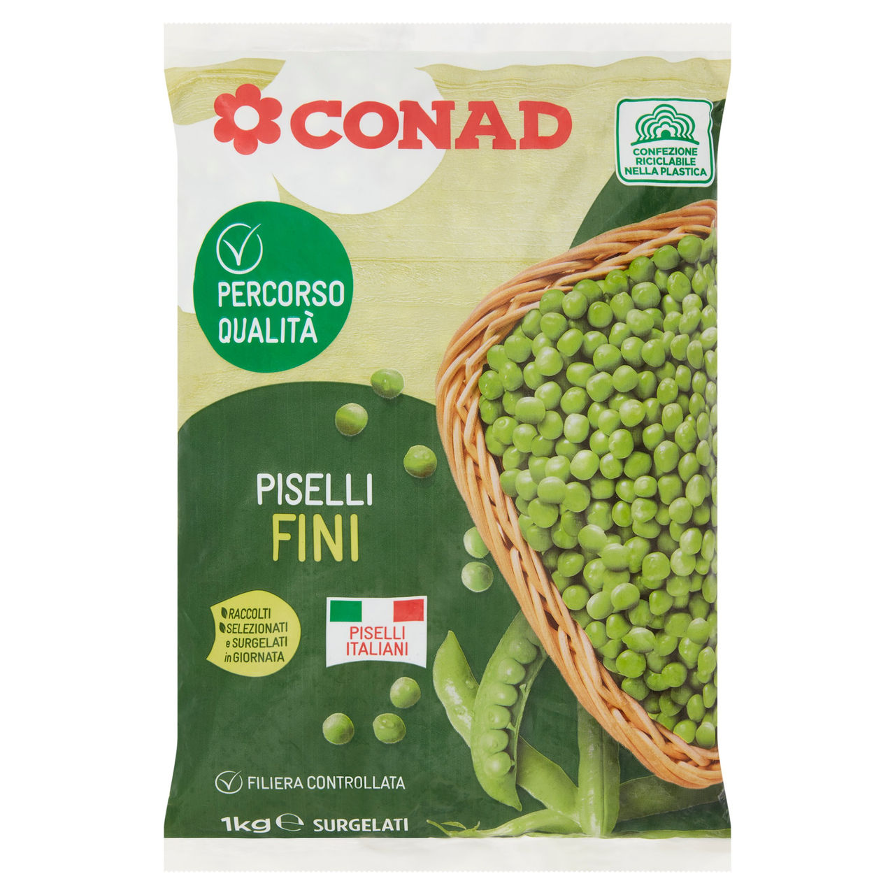 CONAD Percorso Qualità Piselli Fini Surgelati 1 kg