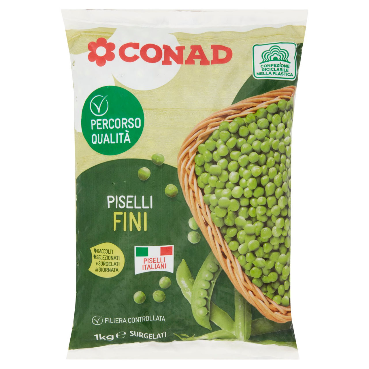 CONAD Percorso Qualità Piselli Fini Surgelati 1 kg