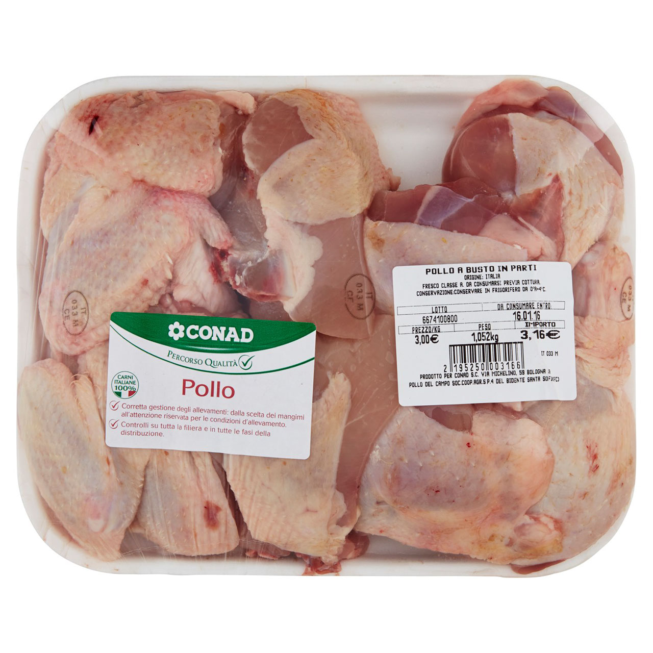 CONAD Percorso Qualità Pollo a Busto in Parti