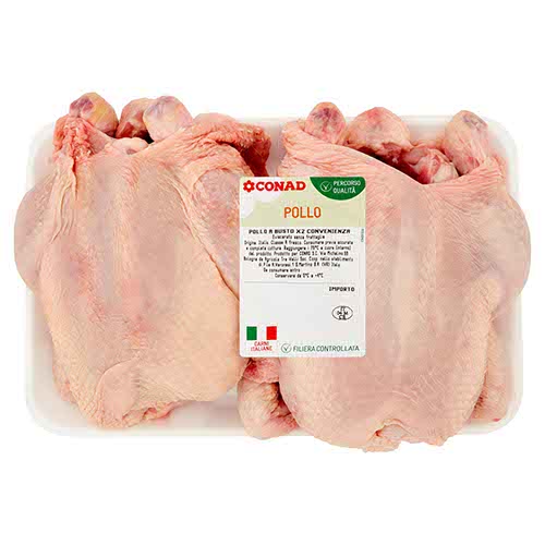CONAD Percorso Qualità Pollo a Busto X2 Convenienza Eviscerato senza frattaglie