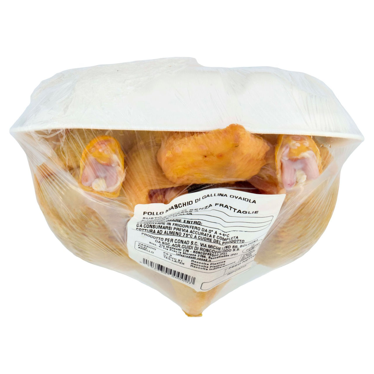 CONAD Percorso Qualità Pollo Livornese Allevato Senza Uso di Antibiotici* Pollo Maschio Busto