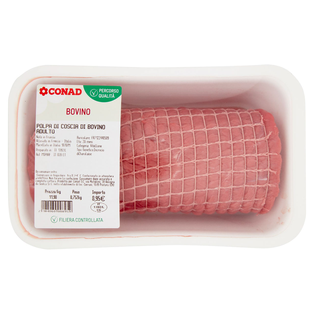 CONAD Percorso Qualità Polpa di Coscia di Bovino Adulto