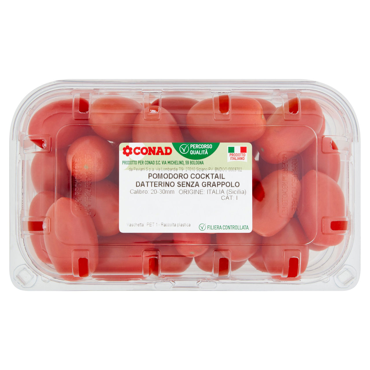 CONAD Percorso Qualità Pomodoro Cocktail Datterino Senza Grappolo Italia Cal. 20-30 mm 500 g