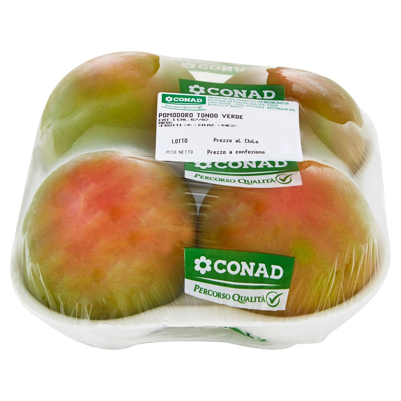 CONAD Percorso Qualità Pomodoro Tondo Verde Italia cal. 67/82